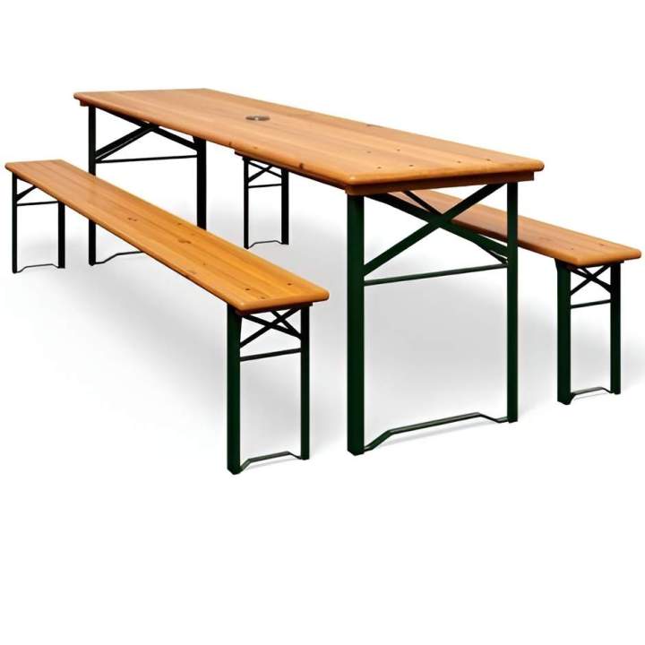 Ensemble kermesse table et banc Île-de-France